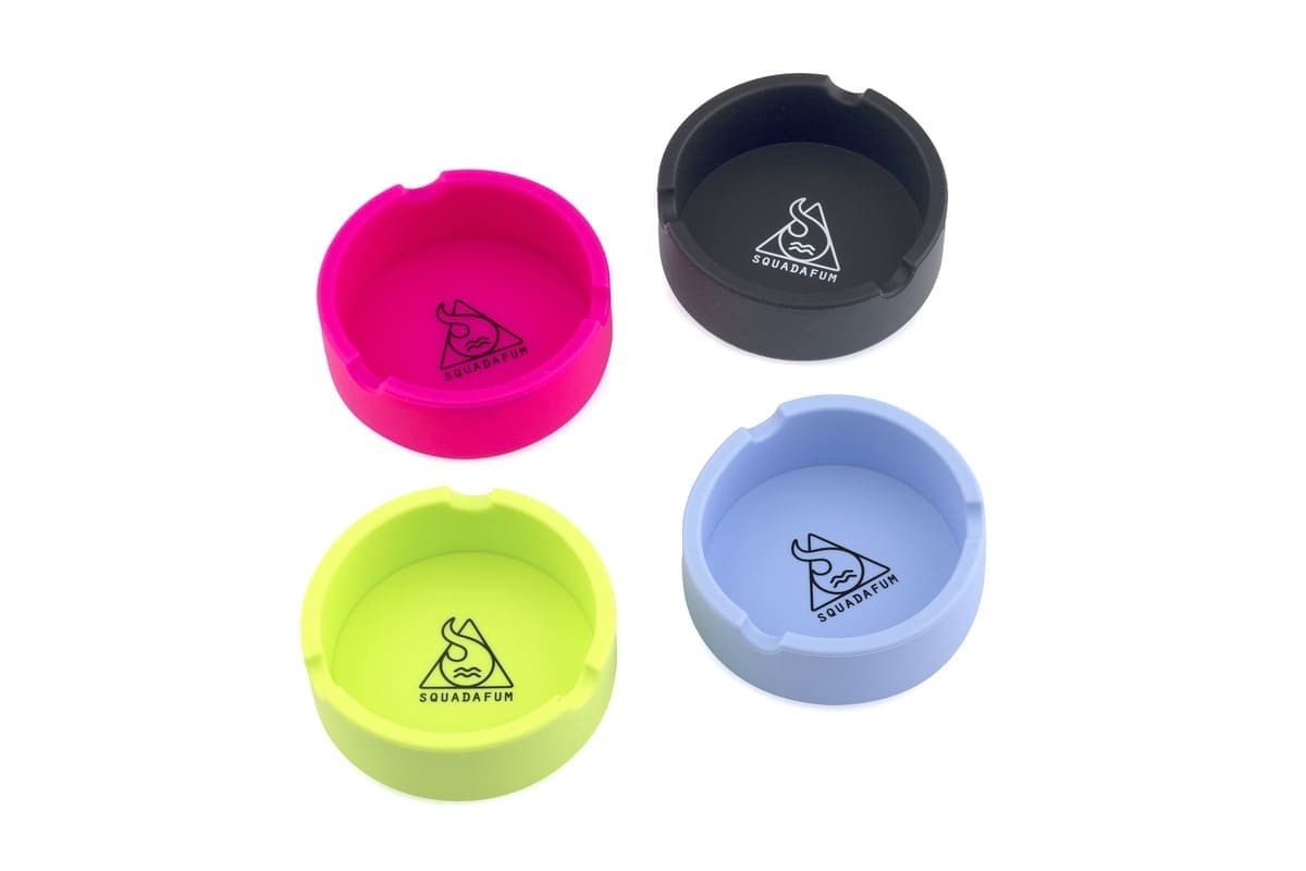 Squadafum round silicone Ashtray