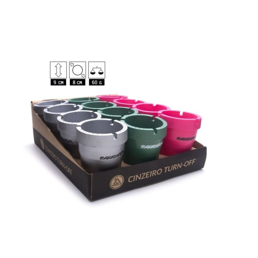 Squadafum Turn -Off ashtray Colors 12un