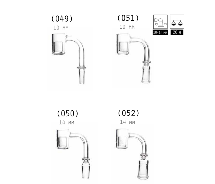 Squadafum quartz banger with insert